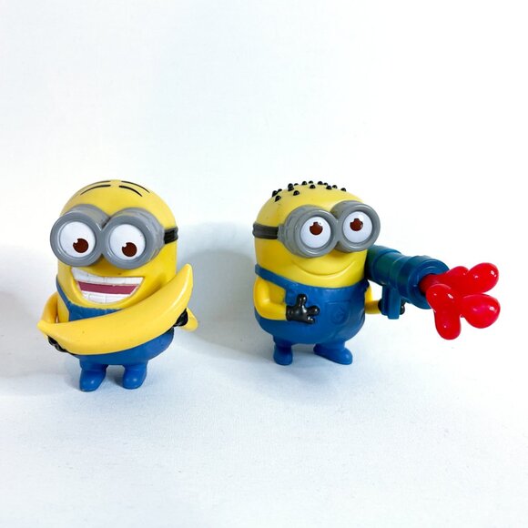 Set of 7 Minions Figures 2013 McDonalds Happy Meal Toys Despicable Me 2 - Picture 4 of 6